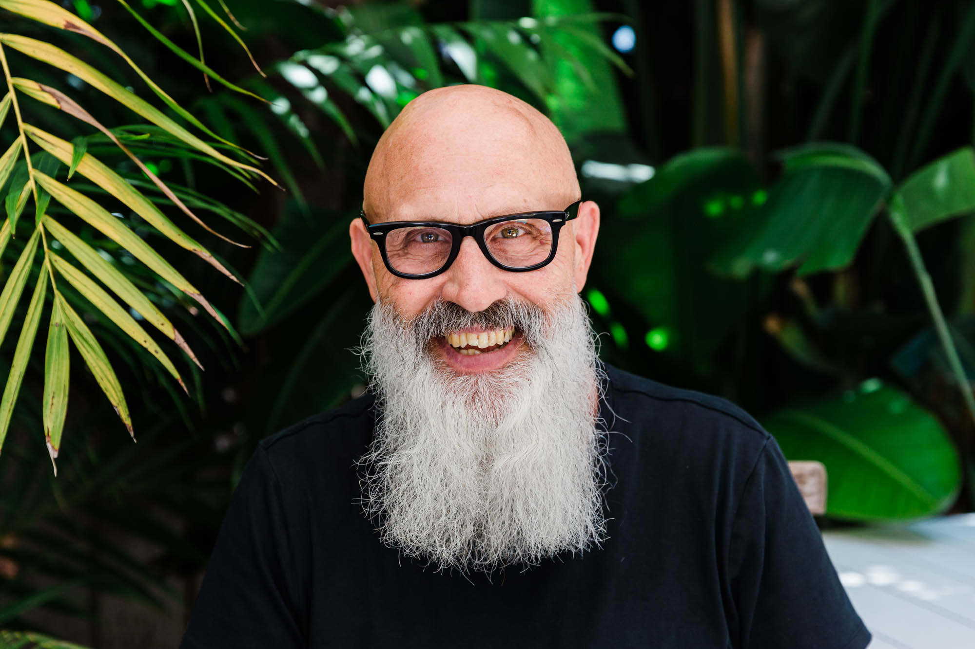 Chris Block, former director of CHI between 2019 and 2021 and current manager-rehousing for the City and County of San Francisco, sits outside his home. Block points to CHI’s work as an example of how philanthropy can make short-term investments that change systems in the long term. 