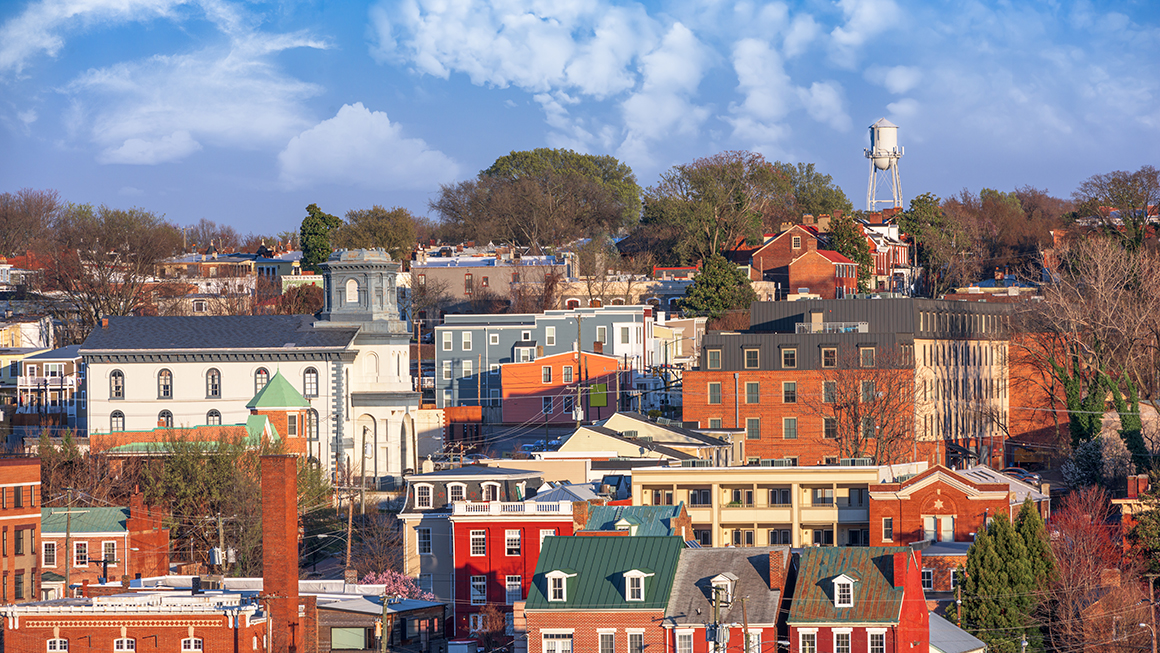 Skyline with houses
