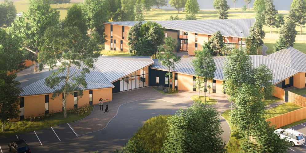 A rendering of Haven Domestic Violence Shelter in Bozeman, Montana