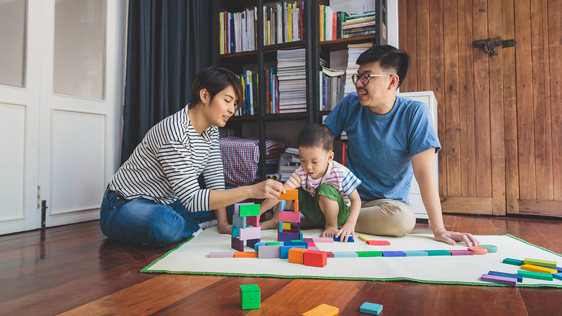 photo of Asian family