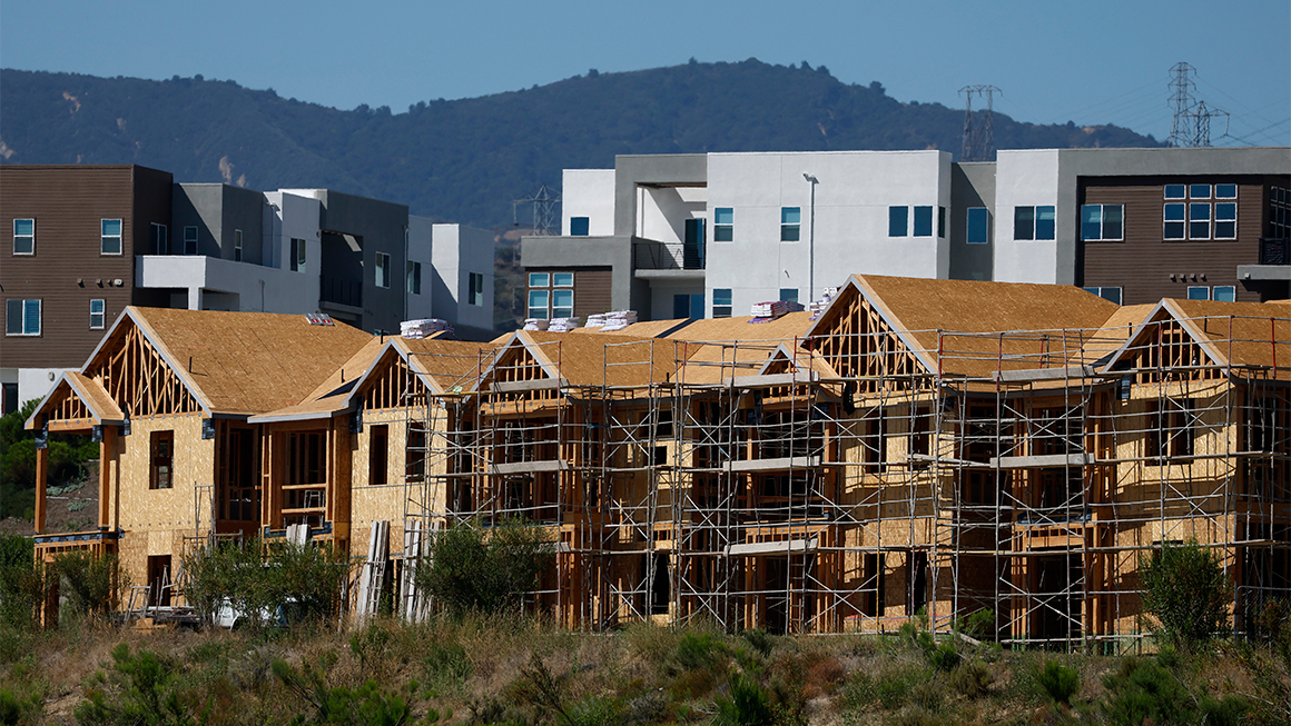 Homes under construction