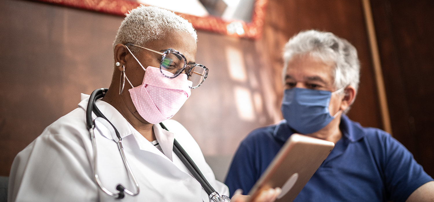 Patient consults doctor