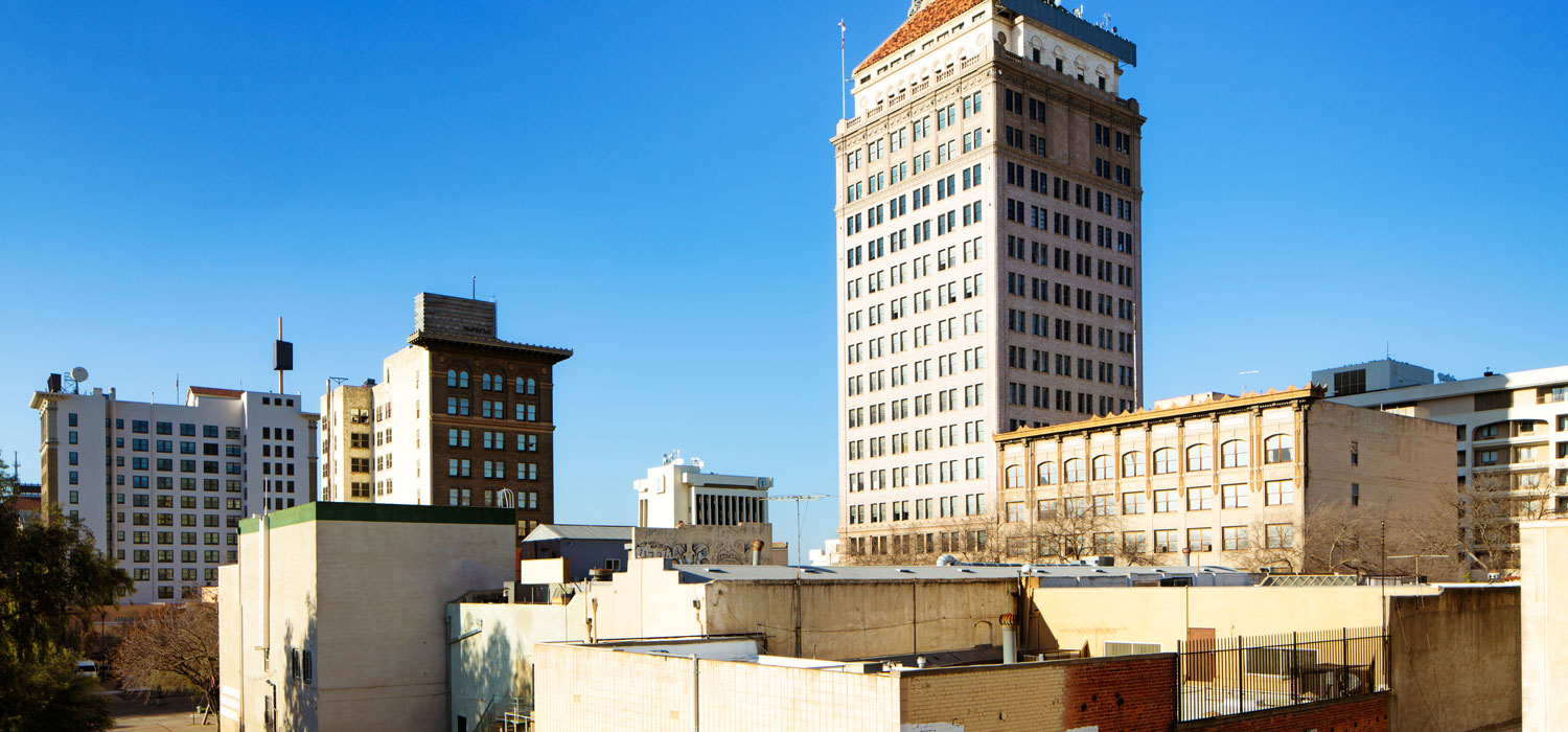 Downtown Fresno, Ca. Photo by Nicolas McComber/Getty Images. 