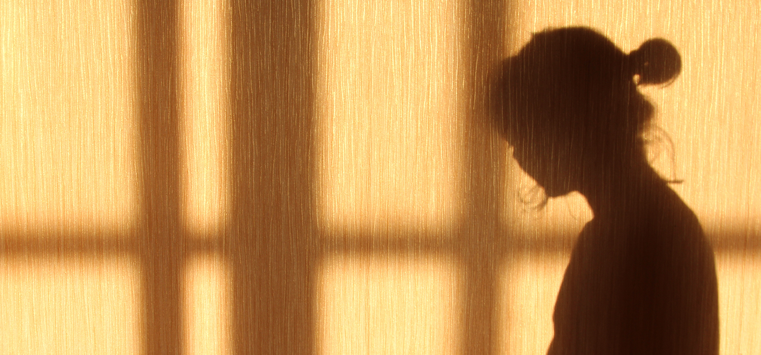 A woman's shadow