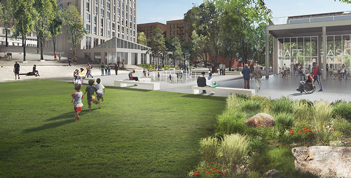 architectural rendering of the repurposed youth detention facility 
