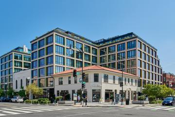 exterior view of LIZ building in Washington, DC, cloudless sky