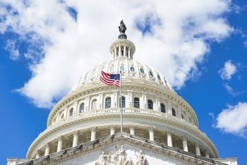 The exterior of the US Capitol Building 