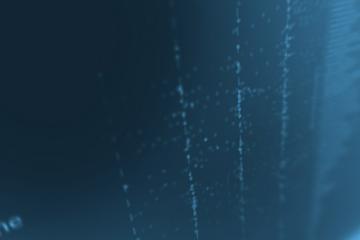 digital dots with blue background
