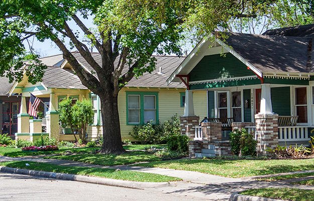 Homes in a suburb