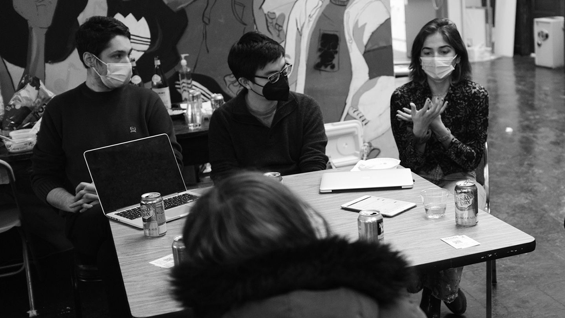 people sitting together sharing stories