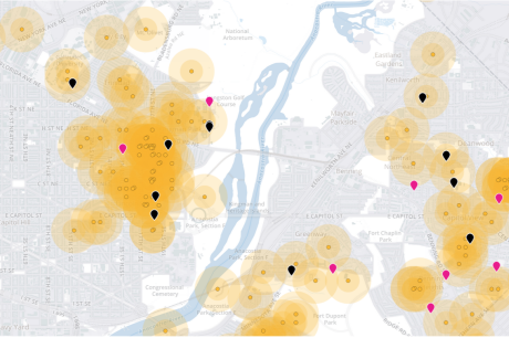 Mapping Gunshots Near DC Schools
