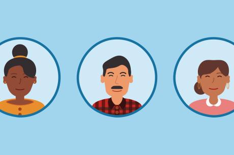 Three personas from Urban Institute's Free for All free college feature