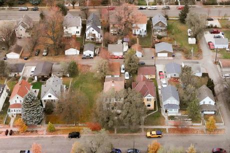 overhead shot of neighborhood