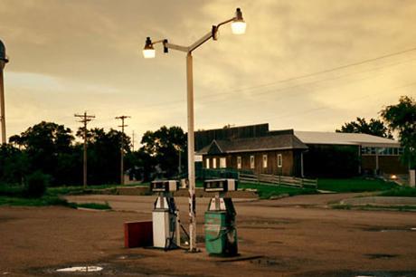 This Eagle Butte gas station that also has a convenience store and fast food restaurants serves as one of the only places where people can meet and socialize.