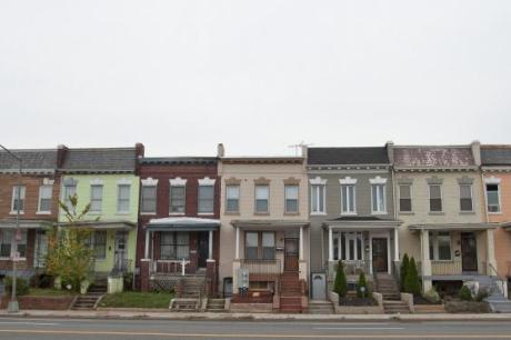 Row of townhouses