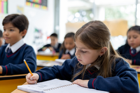 kids in class