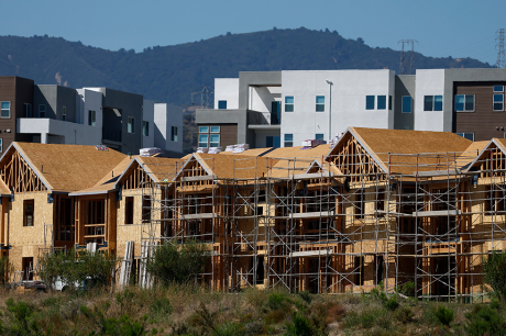 Homes under construction
