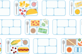 school lunch illustration