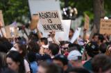 Anti-abortion and abortion rights demonstrators during a protest outside the U.S. Supreme Court in Washington, D.C., U.S., on Tuesday, May 3, 2022.